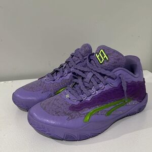 PUMA Women's Purple and Lime Sneakers